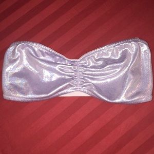 VS PINK purple metallic bandeau